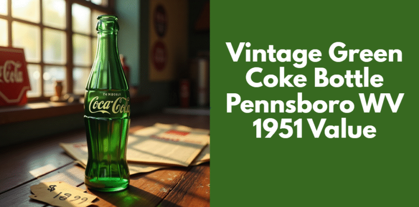 Vintage Green Coke Bottle Pennsboro WV 1951 Value